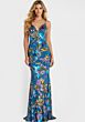 Jovani 47655 Sweetheart Neckline Floral Sequin Dress