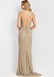 Jovani 48548 Sweetheart Keyhole Neckline Fringe Dress