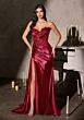 LaDivine CDS567 Drape Skirt with Side Tail Dress