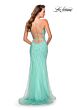 La Femme 28622 Lace-Up Back Embellished Dress