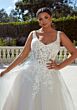 Mori Lee 3434 Tori A-Line Corset Bodice Plus Size Bridal Gown