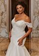 Mori Lee 3438 Trisha Off-The-Shoulder Mermaid Plus Size Bridal Gown
