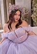 Mori Lee 3470 Claudia Floral Off The Shoulder Plus Size Wedding Dress