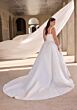 Mori Lee 3471 Amelia Pleated Skirt Beaded Neck Plus Size Wedding Dress