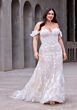 Mori Lee 3476 Livia Corset Bodice Basque Waist Plus Size Bridal Gown