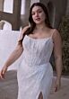 Mori Lee 3477 Constantia Scallop Hem Basque Waist Plus Size Bridal Gown