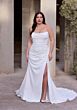 Mori Lee 3479 Rea High Slit Off-The-Shoulder Plus Size Bridal Gown