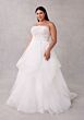 Mori Lee 3451 Santina Strapless Flounce Skirt Plus Size Wedding Dress