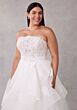 Mori Lee 3451 Santina Strapless Flounce Skirt Plus Size Wedding Dress