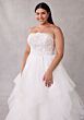 Mori Lee 3451 Santina Strapless Flounce Skirt Plus Size Wedding Dress