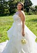 Mori Lee 3451 Santina Strapless Flounce Skirt Plus Size Wedding Dress
