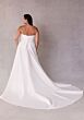 Mori Lee 3452 Stefi Draped Bodice A-Line Satin Plus Size Wedding Dress