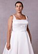 Mori Lee 3454 Sway Square Neck Pleated Skirt Plus Size Wedding Gown