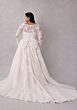 Mori Lee 3455 Shenna Lace Sleeve Illusion Neck Plus Size Wedding Gown