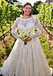 Mori Lee 3455 Shenna Lace Sleeve Illusion Neck Plus Size Wedding Gown