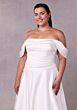 Mori Lee 3456 Syndy Draped Off-The-Shoulder Plus Size Wedding Gown
