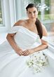 Mori Lee 3456 Syndy Draped Off-The-Shoulder Plus Size Wedding Gown