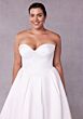 Mori Lee 3458 Sophira Pleated Skirt Draped Bust Plus Size Bridal Dress