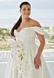 Mori Lee 3458 Sophira Pleated Skirt Draped Bust Plus Size Bridal Dress