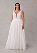 Mori Lee 3459 Sequoia Plunging Neck V-Back Plus Size Bridal Dress