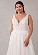 Mori Lee 3459 Sequoia Plunging Neck V-Back Plus Size Bridal Dress