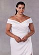 Mori Lee 3460 Siana Portrait Neck Overskirt Plus Size Bridal Gown