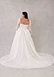 Mori Lee 3462 Sola Illusion Sleeve Basque Waist Plus Size Bridal Gown