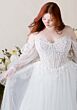 Mori Lee 1020000 Tesoro Removable Sleeve Plus Size Wedding Dress