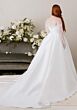 Mori Lee 1020003 Rosalia Scoop Neck Pleated Plus Size Wedding Gown