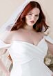 Mori Lee 1020006 Kalina Pleated Skirt Mikado Plus Size Bridal Dress