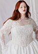 Mori Lee 1020011 Jasper Back Bow Strapless Plus Size Bridal Gown