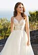 Mori Lee 4463 Rosabel Illusion Side A-Line Organza Wedding Dress