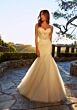 Mori Lee 4467 Rowena Lace Bodice Mermaid Bridal Gown