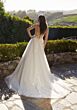 Mori Lee 4469 Romana Lace Corset Bodice A-Line Wedding Gown