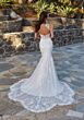 Mori Lee 4472 Rooney Cutout Back Scalloped Hem Bridal Dress