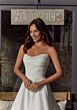 Mori Lee 4473 Reba Detachable Strap Cowl Neck Bridal Dress