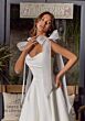 Mori Lee 4473 Reba Detachable Strap Cowl Neck Bridal Dress
