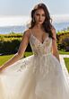 Mori Lee 4474 Romilda Flounce Skirt Lace Bodice Bridal Dress