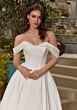 Mori Lee 4477 Remi Corset Bodice Pleated Skirt Bridal Gown