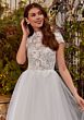 Mori Lee 4478 Raelynn Lace Bodice High Neck Bridal Gown