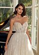 Mori Lee 1361 Tallulah Sheer Sleeve Sweetheart Neck Wedding Dress