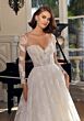 Mori Lee 1361 Tallulah Sheer Sleeve Sweetheart Neck Wedding Dress