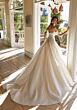 Mori Lee 1364 Theodora Button Back Draped Bodice Wedding Dress
