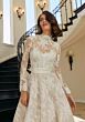 Mori Lee 1366 Temperance Sweetheart Neck Lace Topper Wedding Dress