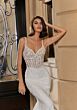 Mori Lee 1367 Thetis Sheer Train Open Back Wedding Dress
