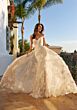 Mori Lee 1369 Twyla Lace Overskirt Removable Sleeve Wedding Dress