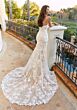Mori Lee 1369 Twyla Lace Overskirt Removable Sleeve Wedding Dress