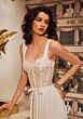 Mori Lee 15064 Toni Scalloped Sweetheart Neck High Slit Wedding Dress