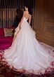 Mori Lee 15067 Tracy Flounce Skirt Draped Bodice Wedding Gown
