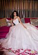 Mori Lee 15067 Tracy Flounce Skirt Draped Bodice Wedding Gown